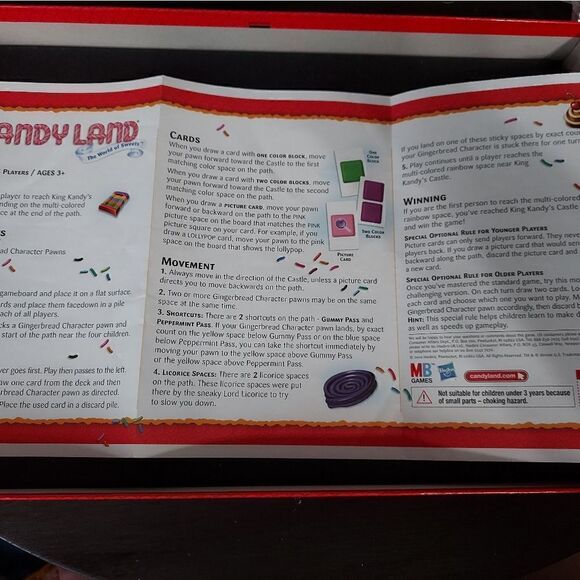 Hasbro Candyland the world of sweets Board Game 20 - Picture 6 of 7